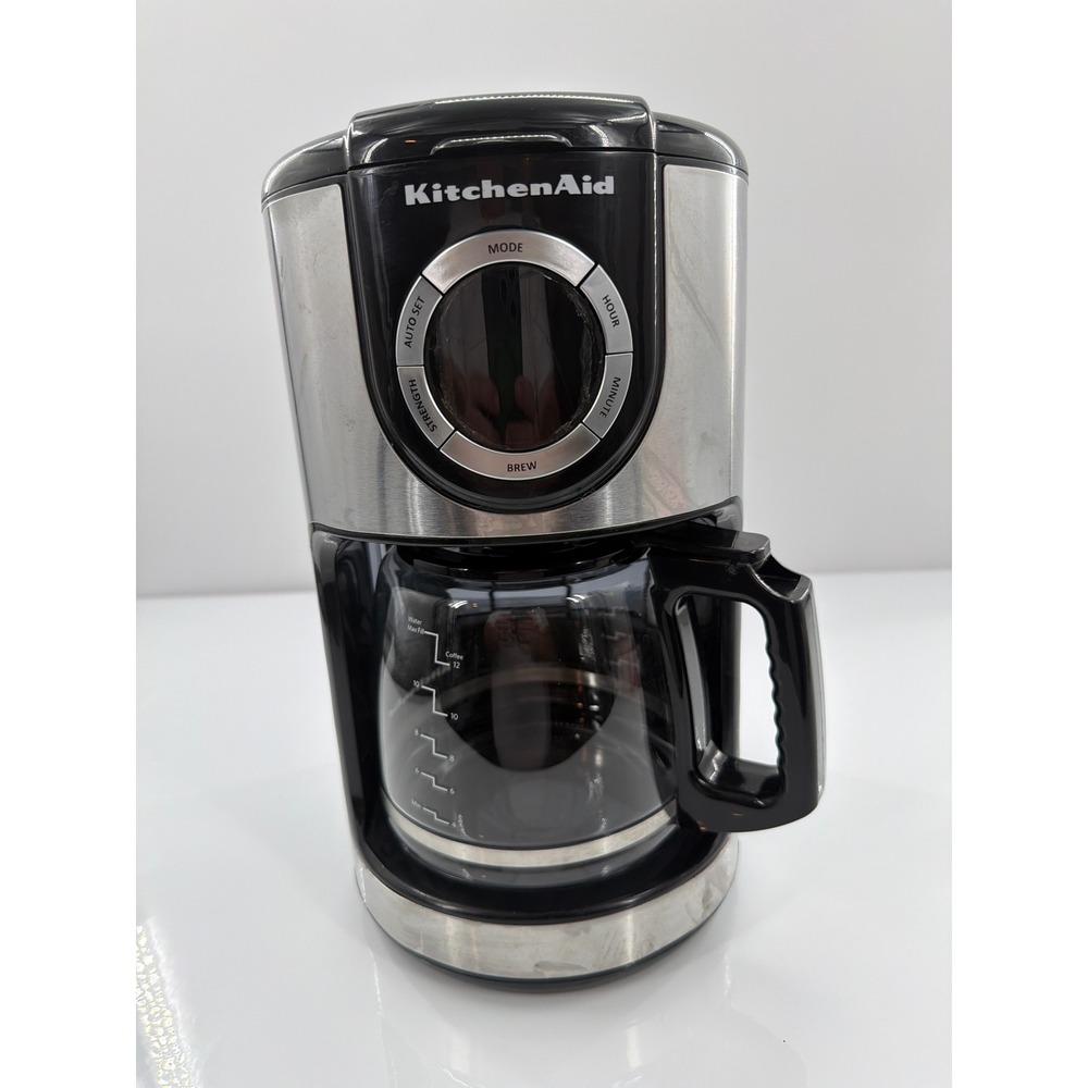 KitchenAid 12 Cup Drip Coffee Maker Onyx Black Stainless Steel KCM1208OB